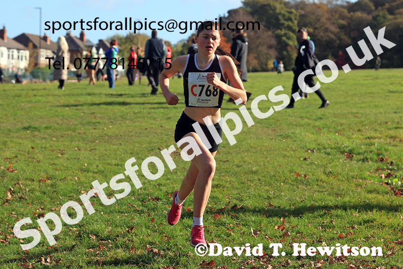 Womens Under-18s 2026 Northern Cross Country Relays, Graves Park, Sheffield. Photo: David T. Hewitson/Sports for All Pics